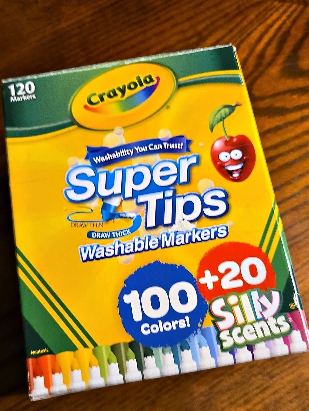 Crayola Super Tips & Silly Scents Washable Marker Set, 120 Markers